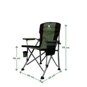 Windcamp Katlanır Kamp Sandalyesi Lüx - Yeşil