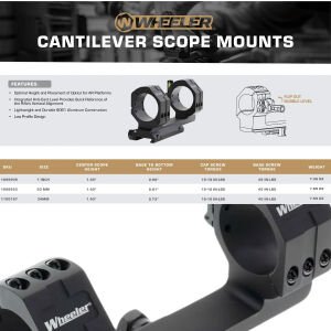 Wheeler Cantilever Scope Mount 34mm – Dürbün Montaj Aparatı, Entegre Seviye Göstergeli