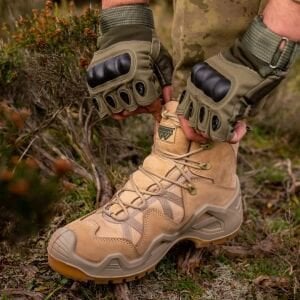 Warboots Nubuk Deri Waterproof Astar Çöl Rengi Bej Yarım Boy Bot