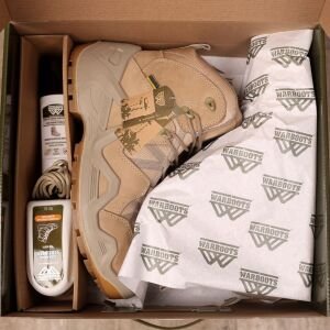 Warboots Nubuk Deri Waterproof Astar Çöl Rengi Bej Yarım Boy Bot