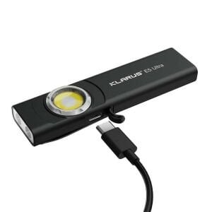 Klarus E5 Ultra Siyah- Ultra Ince, Manyetik, Şarjlı Edc El Feneri (800 Lümen)