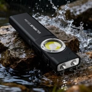 Klarus E5 Ultra Yeşil - Ultra Ince, Manyetik, Şarjlı Edc El Feneri (800 Lümen)