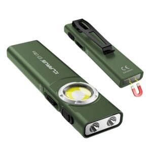 Klarus E5 Ultra Yeşil - Ultra Ince, Manyetik, Şarjlı Edc El Feneri (800 Lümen)