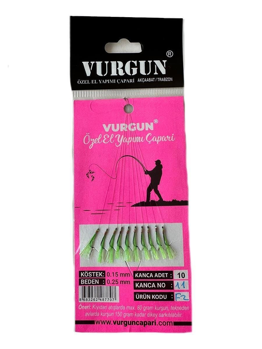 80gr Atarlı İstavrit Çaparisi F2 UV (Siyah İğne)