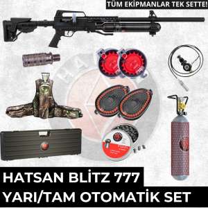 Hatsan Blitz 777 Tam Otomatik 6.35mm PCP Kampanyalı Set