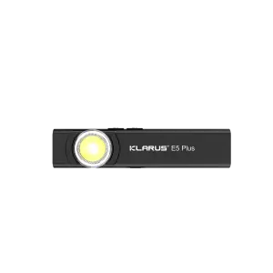 Klarus E5 Plus Ultra Slim Triple-Lights 650 Lümen El Feneri (Siyah)