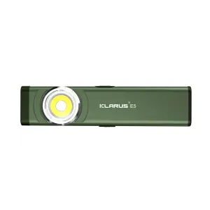 Klarus E5 Plus Ultra Slim Triple-Lights 650 Lümen El Feneri (Yeşil)