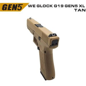 We G19XL Tan + Green Gas + 0.20gr BB + Taşıma Çantası + Atış Gözlüğü