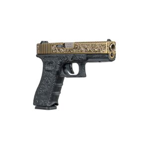 We Glock 17 Gravürlü + Green Gas + 0.20gr BB + Taşıma Çantası + Atış Gözlüğü