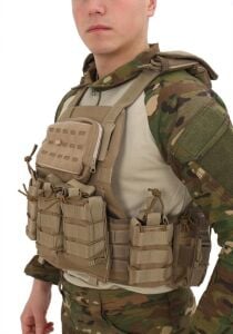 Single Sword Kasırga Tactical Balistik Plaka Takılabilen Açık Cepli Hücum Yeleği - Bej