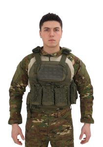 Single Sword Kasırga Tactical Balistik Plaka Takılabilen Açık Cepli Hücum Yeleği - Haki