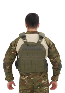 Single Sword Kasırga Tactical Balistik Plaka Takılabilen Açık Cepli Hücum Yeleği - Haki