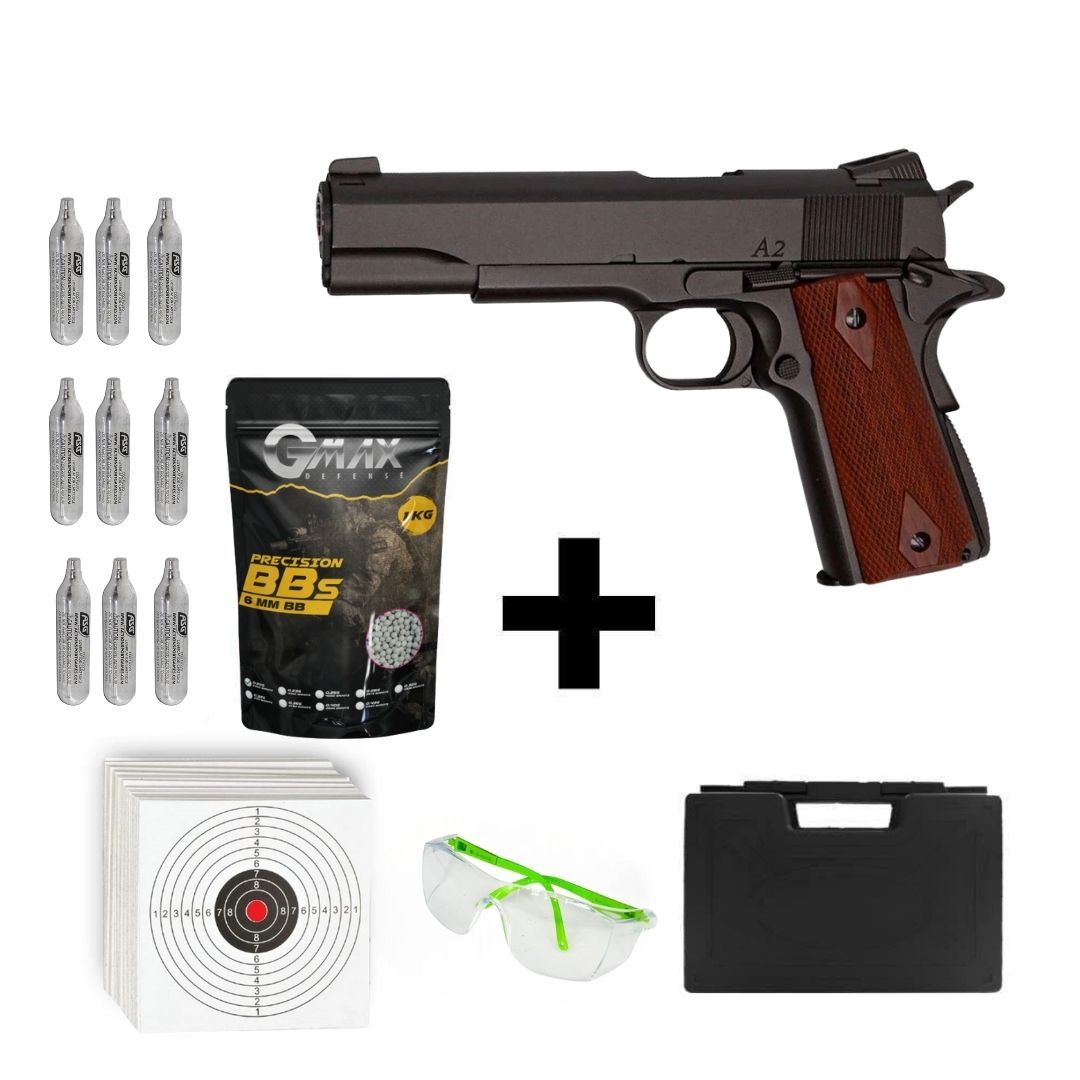 DAN WESSON A2 + Co2 Gas + 0.20gr BB + Taşıma Çantası + Atış Gözlüğü