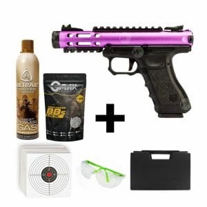 WE GALAXY PL Mor  + Green Gas + 0.20gr BB + Taşıma Çantası + Atış Gözlüğü