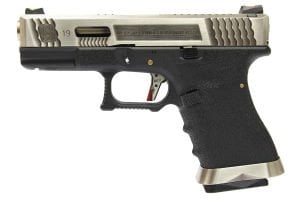 We Glock G19 T7 Airsoft Tabanca SV Kızak / SV Namlu / BK Gövde