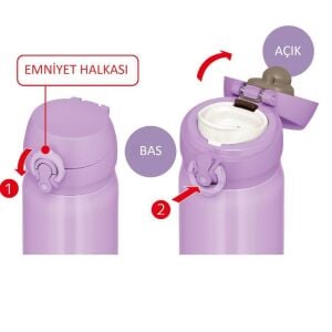 Thermos JNL Serisi Lavender Kapak LV