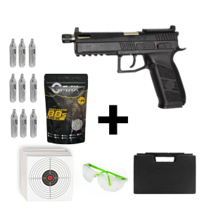 Asg Cz P09 Optıc Siyah + Co2 Gas + 0.20gr BB + Taşıma Çantası + Atış Gözlüğü