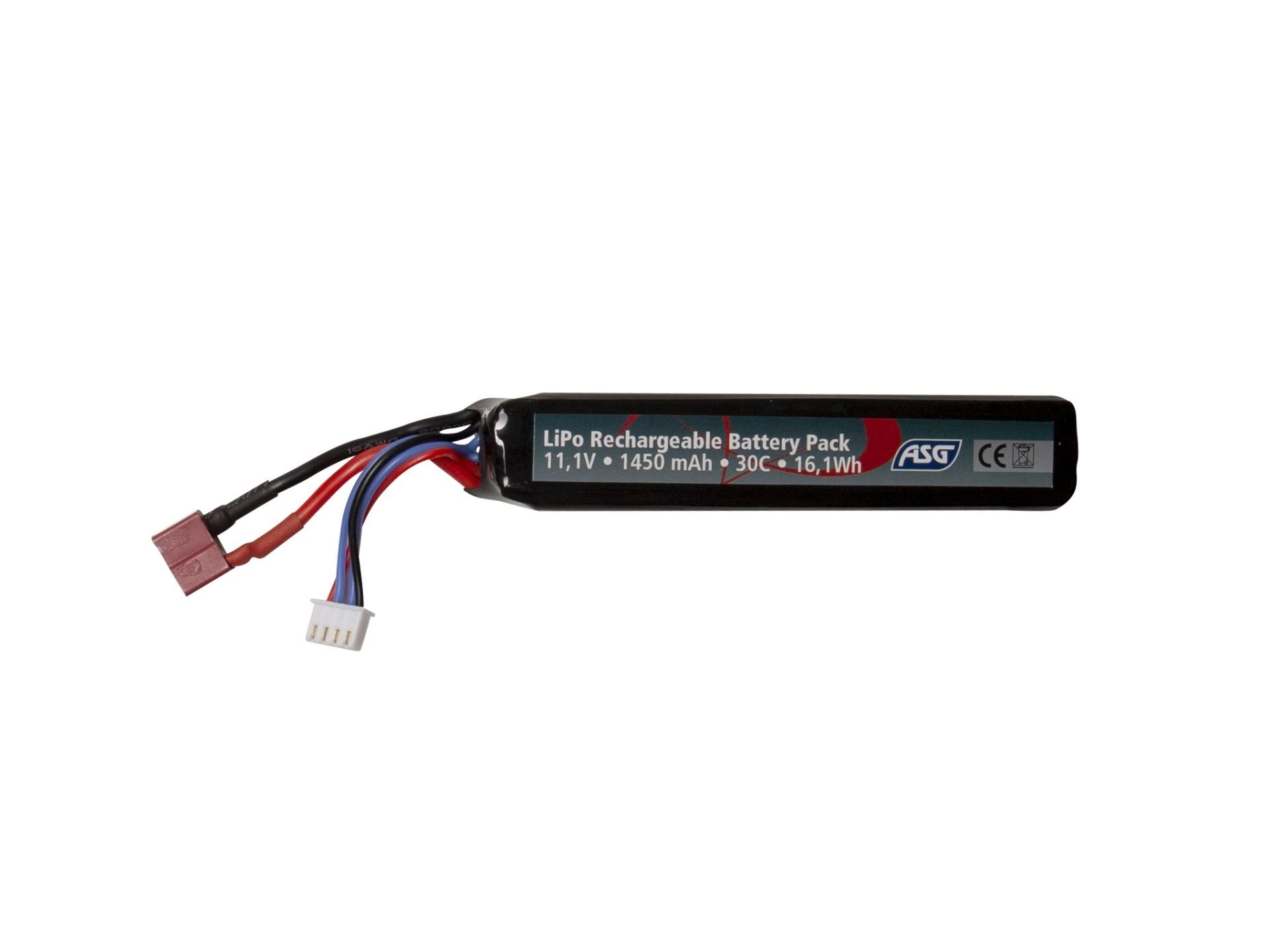 ASG 11,1V 1450 mAh 30C LiPo T-Plug Li-po Pil  (19365)