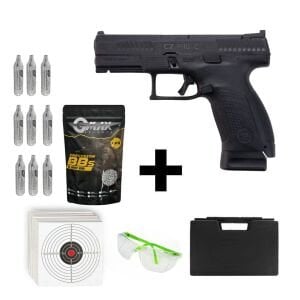 Asg Cz P-10C Siyah + Co2 Gas + 0.20gr BB + Taşıma Çantası + Atış Gözlüğü