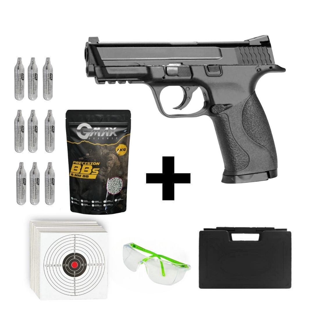 KWC Smith & Wesson KC48 + Co2 Gas + 0.20gr BB + Taşıma Çantası + Atış Gözlüğü