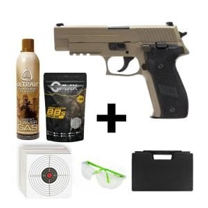 We Sig Sauer MK25 Tan + Green Gas + 0.20gr BB + Taşıma Çantası + Atış Gözlüğü