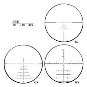 Discovery Optics XED 6-36x56 SFIR FFP MRAD Tüfek Dürbünü (Zero Stop)