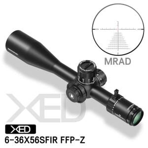 Discovery Optics XED 6-36x56 SFIR FFP MRAD Tüfek Dürbünü (Zero Stop)