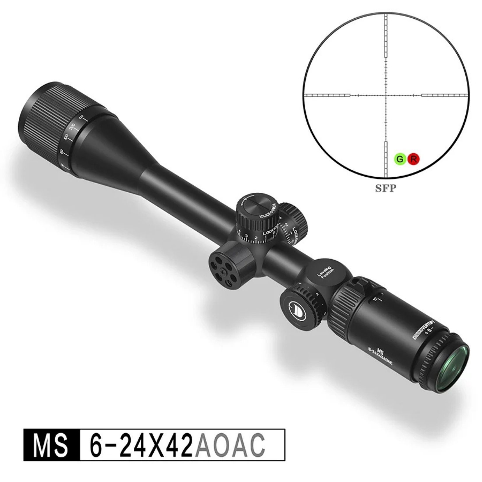 Discovery Optics MS 6-24X42AOAC SFP 25.4mm Tüfek Dürbünü