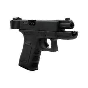 We Glock 23 Gen3 Siyah + Green Gas + 0.20gr BB + Taşıma Çantası + Atış Gözlüğü