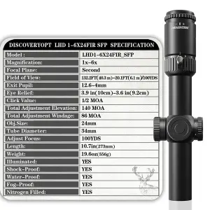 Discovery Optics LHD 1-6X24SFIR SFP Tüfek Dürbünü