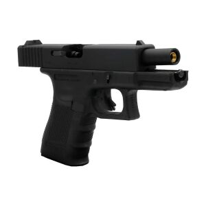 We Glock 19 Gen4 Siyah + Green Gas + 0.20gr BB + Taşıma Çantası + Atış Gözlüğü