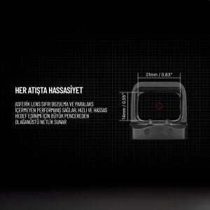 OSİGHT S 2 MOA DOT & 32 MOA CİRCLE RED DOT + RMR PLATE (SEDECE PX9 GEN3-DUTY)