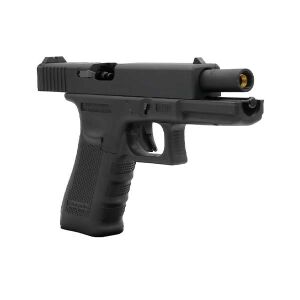 We Glock 17 Gen3 Mos Siyah + Green Gas + 0.20gr BB + Taşıma Çantası + Atış Gözlüğü