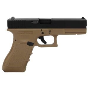 We Glock 17 Gen3 Tan + Green Gas + 0.20gr BB + Taşıma Çantası + Atış Gözlüğü