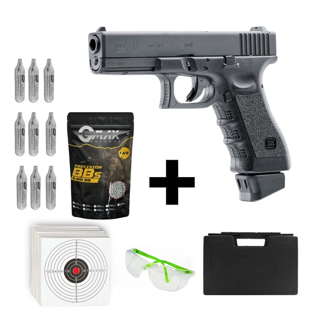 Umarex Glock 17 Deluxe + Co2 Gas + 0.20gr BB + Taşıma Çantası + Atış Gözlüğü