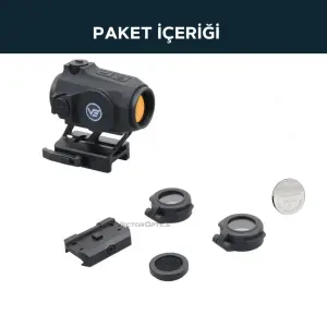 Vector Optics Maverick-IV 1x20 Mini Reflex Sight MIL RUBBER Siyah