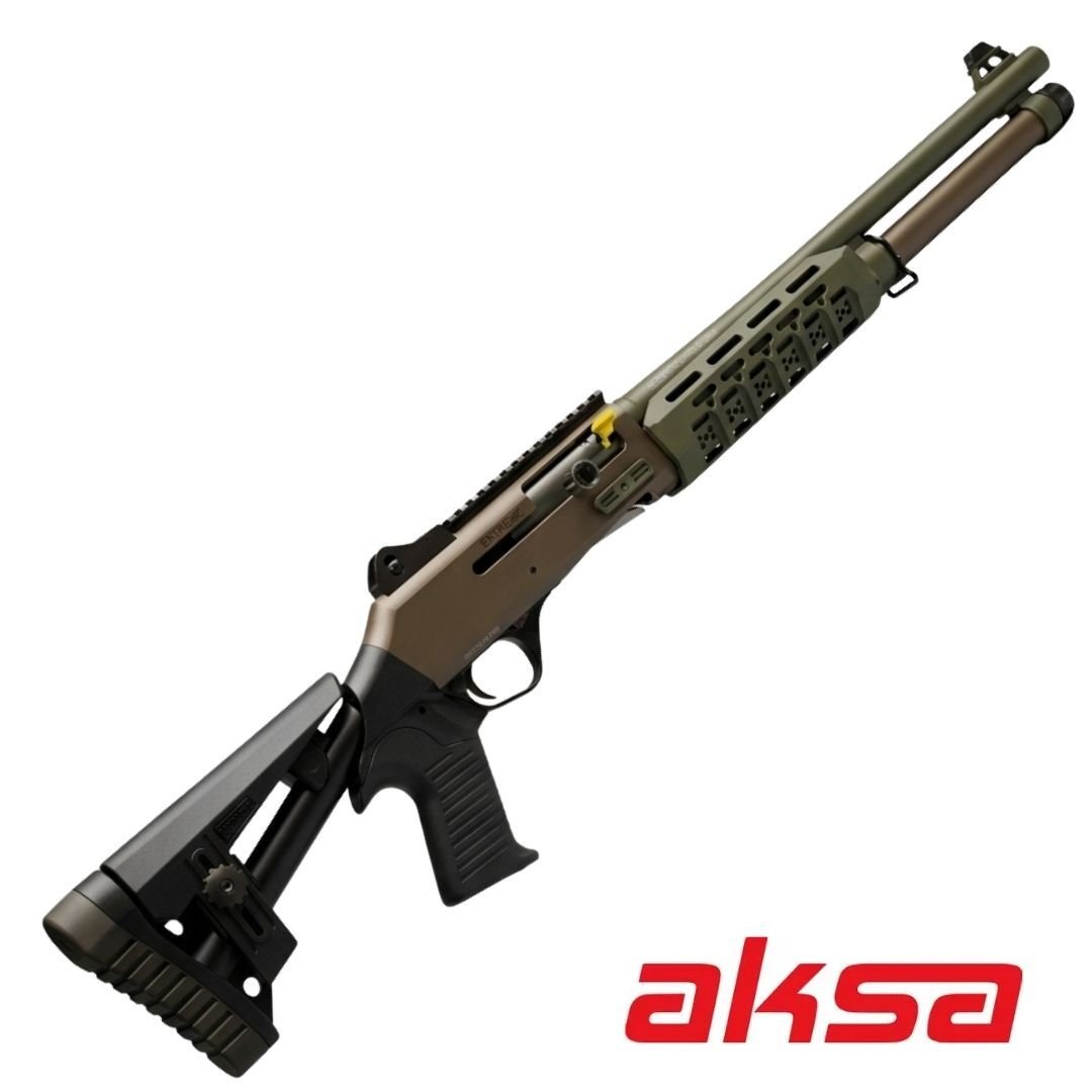 Aksa Crossfire S4 Extreme Tan - Yeşil Av Tüfeği