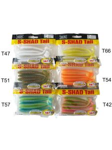 Lucky John S-Shad Tail 3.8'' 9.65cm Silikon Yem