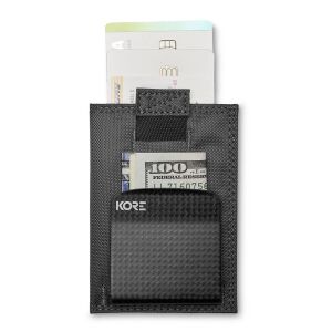 KORE İnce Taktikal Cüzdan + Carbon Fiber Para Klipsi