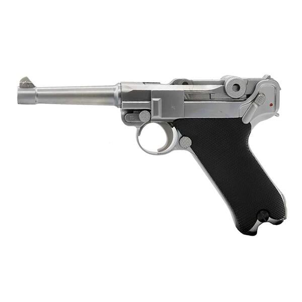 We Luger Parabellum P08 Airsoft Tabanca - Silver | WE Airsoft