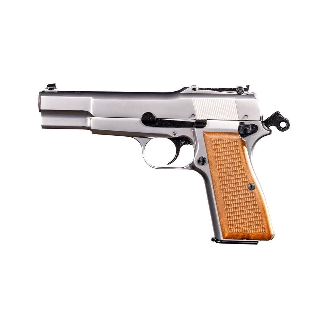 We Browning Ahşap Dipçikli Airsoft Tabanca - Gümüş