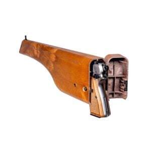 We Browning Ahşap Dipçikli Airsoft Tabanca - Gümüş