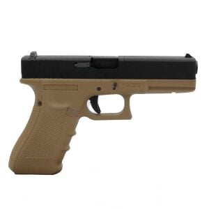 We Glock 17 Gen4 Tan + Green Gas + 0.20gr BB + Taşıma Çantası + Atış Gözlüğü
