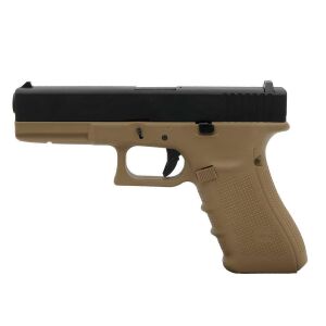 We Glock 17 Gen4 Tan + Green Gas + 0.20gr BB + Taşıma Çantası + Atış Gözlüğü