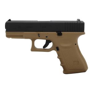 We Glock 19 Gen3 Tan + Green Gas + 0.20gr BB + Taşıma Çantası + Atış Gözlüğü