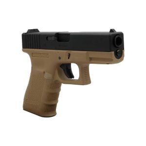 We Glock 19 Gen4 Tan + Green Gas + 0.20gr BB + Taşıma Çantası + Atış Gözlüğü