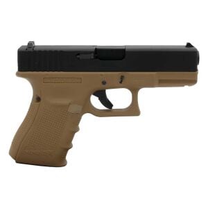 We Glock 19 Gen4 Tan + Green Gas + 0.20gr BB + Taşıma Çantası + Atış Gözlüğü