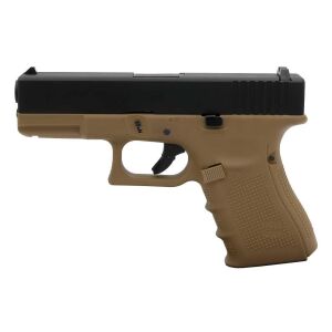 We Glock 19 Gen4 Tan + Green Gas + 0.20gr BB + Taşıma Çantası + Atış Gözlüğü