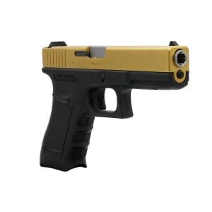 We Glock 17 Gen3 Titanium Gold + Green Gas + 0.20gr BB + Taşıma Çantası + Atış Gözlüğü