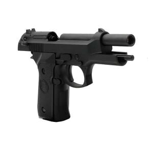 We Beretta M92 Standart Siyah + Green Gas + 0.20gr BB + Taşıma Çantası + Atış Gözlüğü